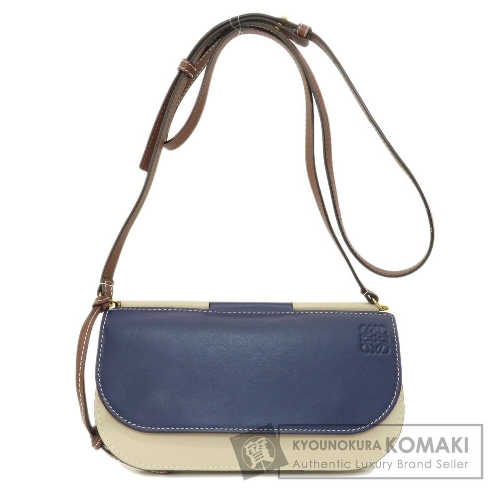 Loewe Gate Continental Anagram Shoulder Wallet Long coin purse Leather